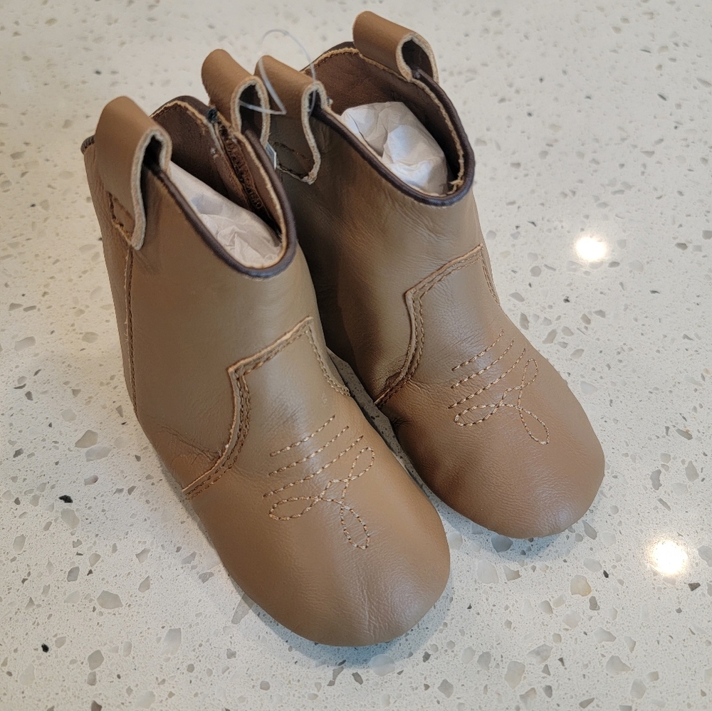 Banana Republic leather cowboy boots for baby